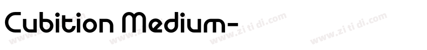 Cubition Medium字体转换